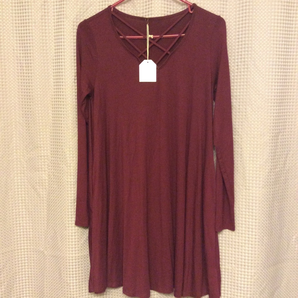 NWT Burgundy Dress